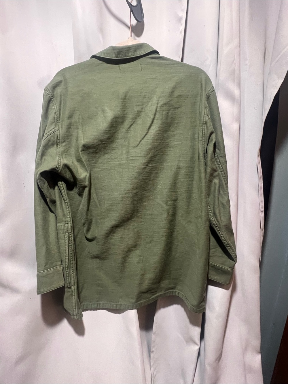 Madewell Olive Green Utility Jacket Women’s Size small Button Front Cotton Jacke - Picture 5 of 8